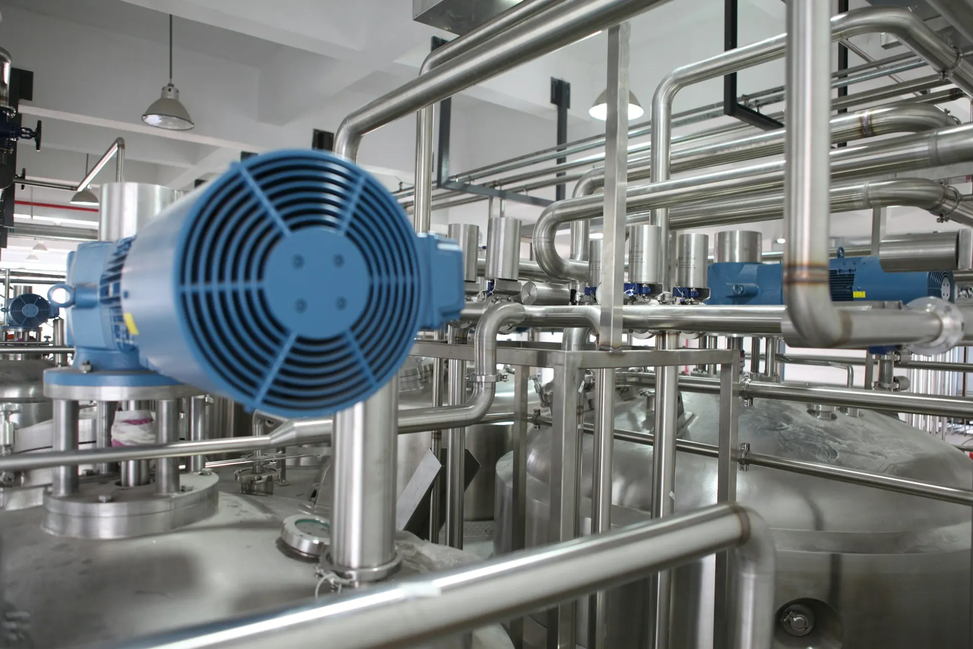 Industrial piping and pump